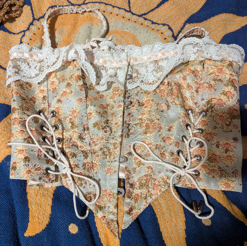 Lacemade Van Gogh Corset size L cottagecore